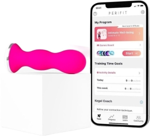 PERIFIT Beckenbodentrainer mit App pink, 1 Stück