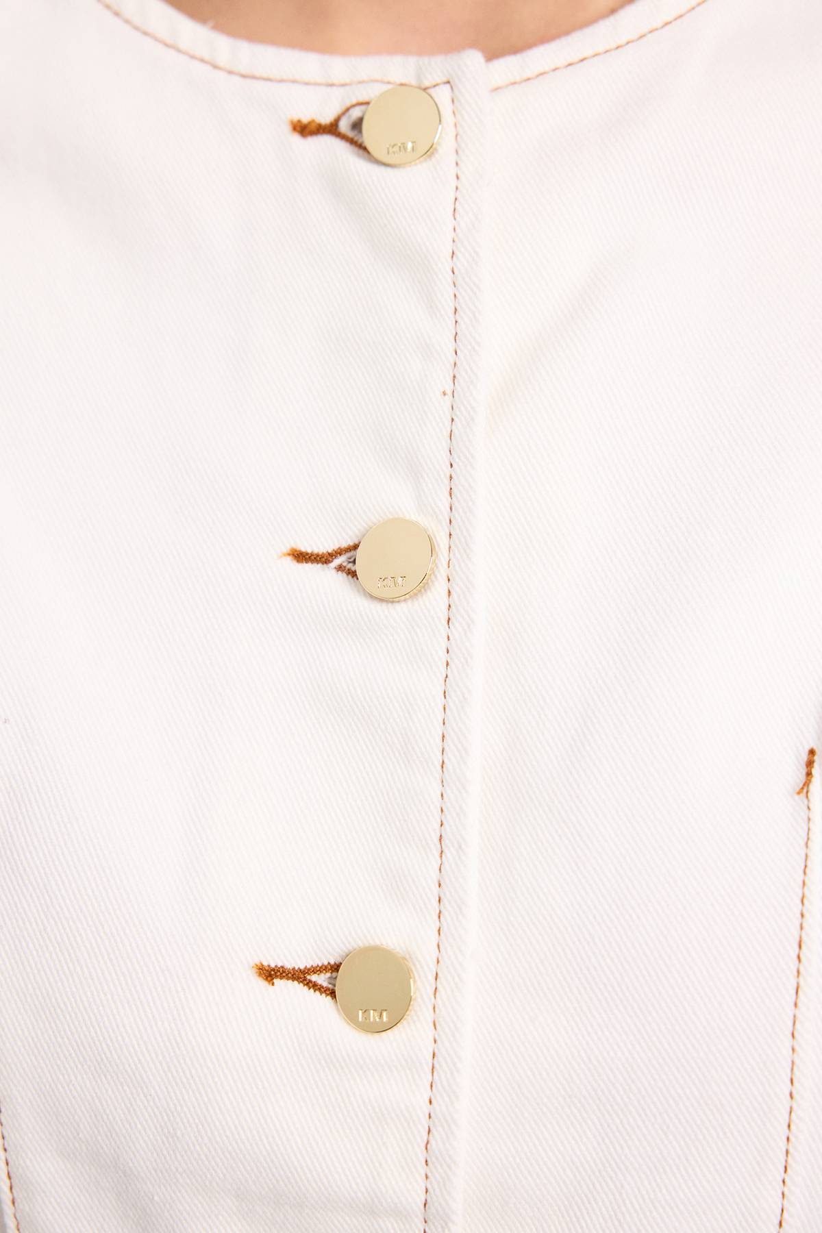 KarenMillen Veste En Denim À Basque