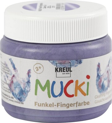 Mucki Fingermaling - Metallic Lilla - 150 ML
