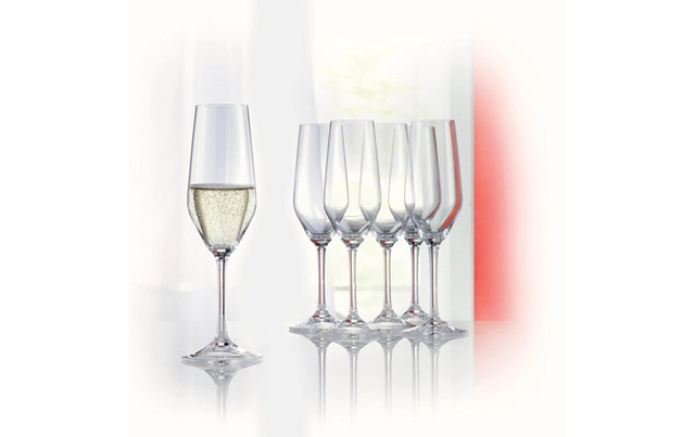 Eulenspiegel Champagnerglas »Spiegelau Champagnerglas Style 240 ml, 4 Stück, Transparent« Brillianz, Klangvoll, Kristallklar