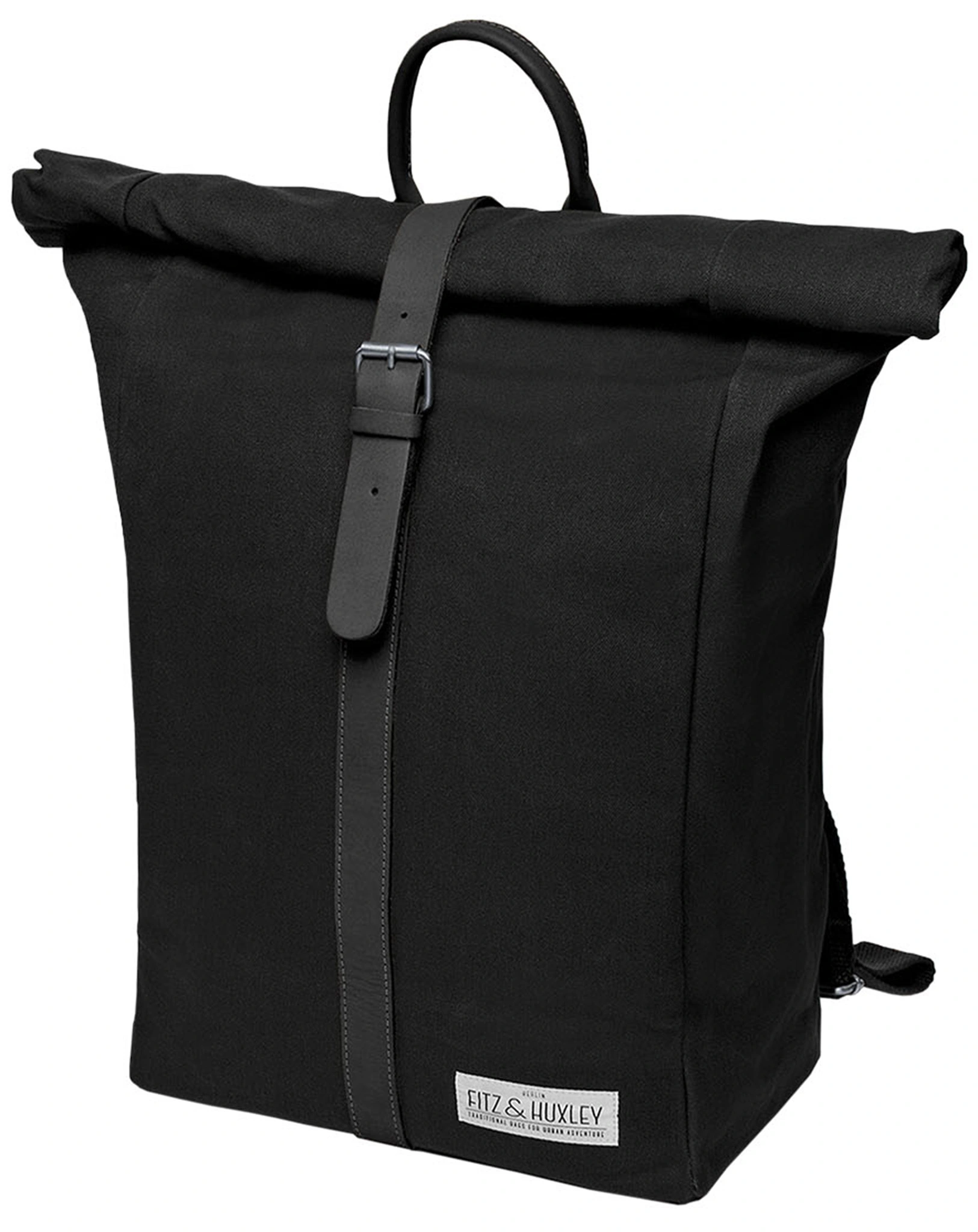 Fitz & Huxley Rolltop-Rucksack CURATOR (Typ: 21l, schwarz)