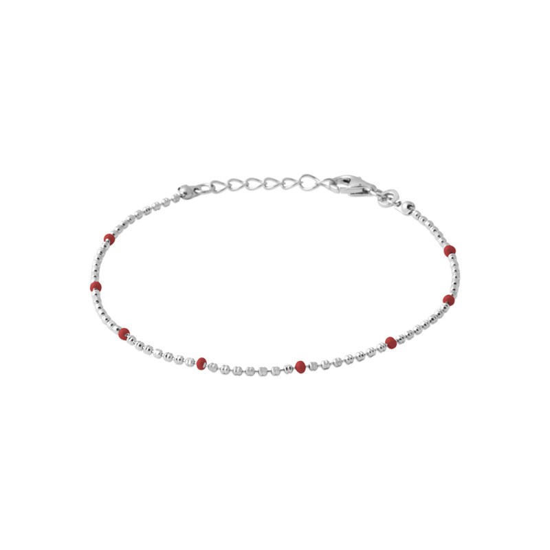 Bracelet Femme - Argent 925 - Email - Longueur : 18 cm