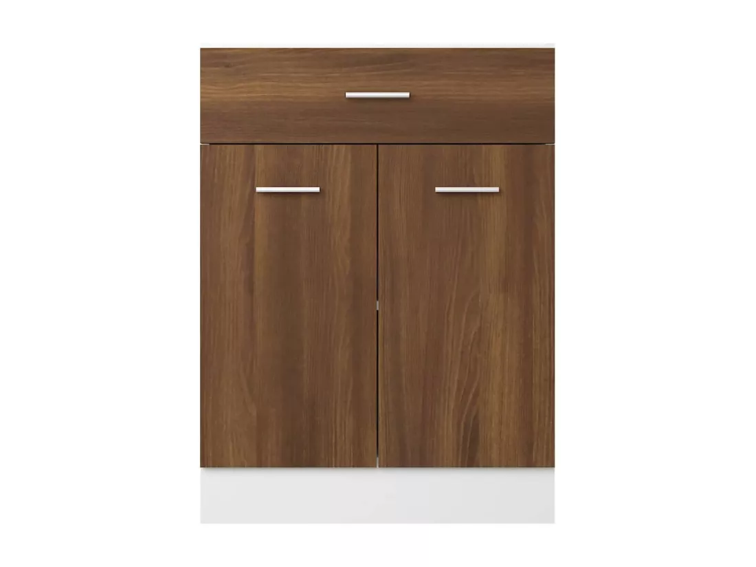 Armoire de plancher à tiroir Chêne marron 60x46x81,5 cm