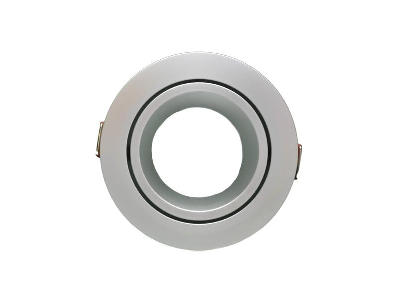 Schönenberger Einbauring Brilliant Ø80 mm, Silber matt Schwenkbarer Einbaurahmen aus Alu