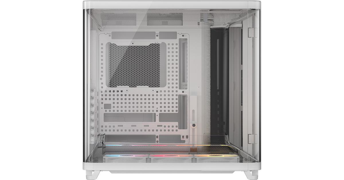 CorsairAIR 5400 RS-R ARGB  midi tower behuizing  (Wit | 3x USB-C | RGB | Tempered Glass)