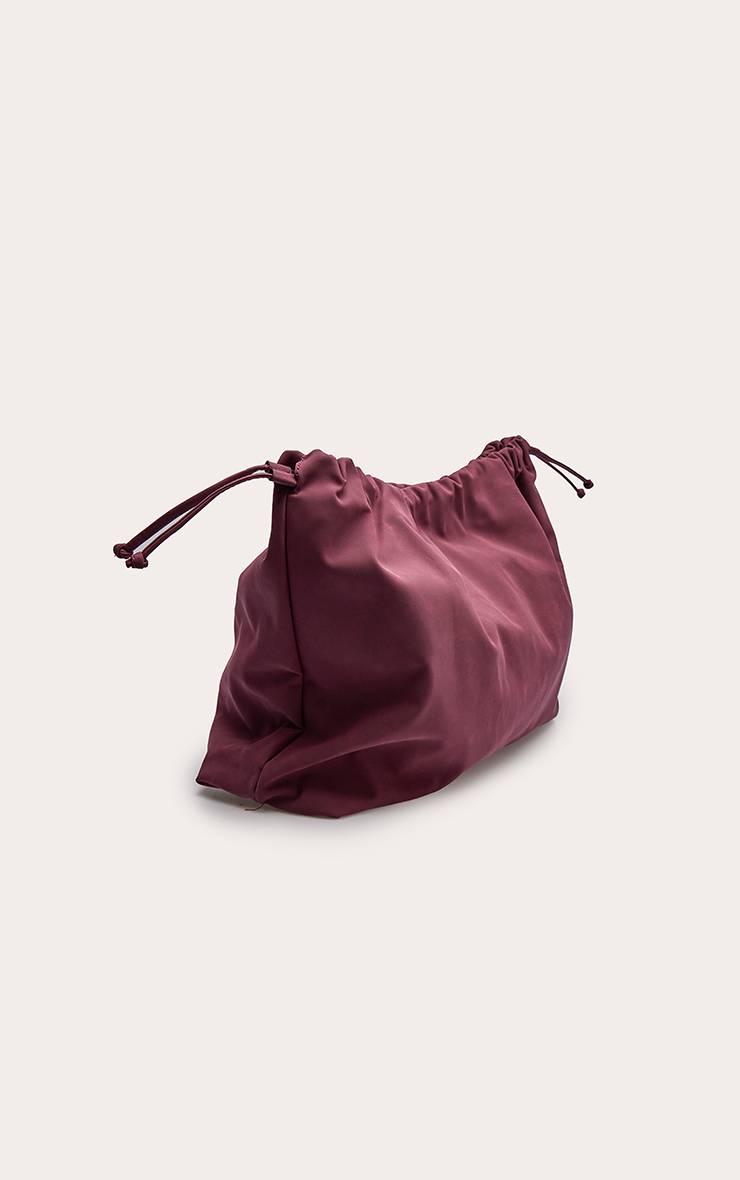 Rouge Bordeaux Sac Pochette Surdimensionné