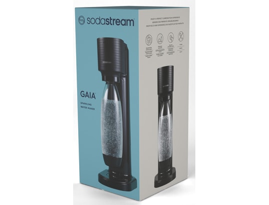SODASTREAM - Machine à soda Gaia Noire - Pack 1 Bouteille 1L