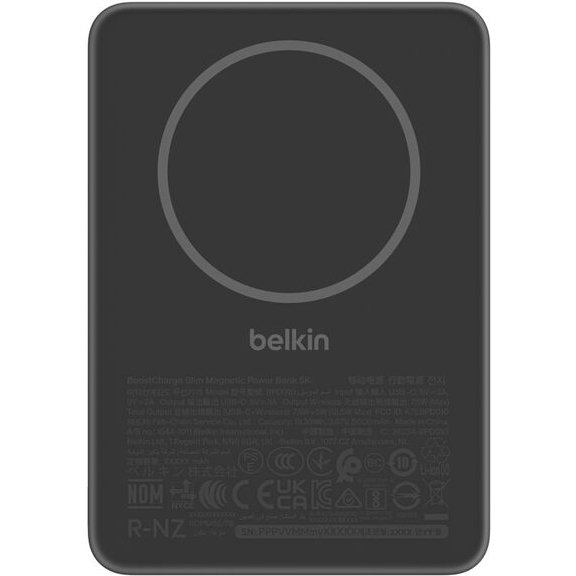 Belkin BPD010hqBK 5000 mAh Recharge sans fil Noir