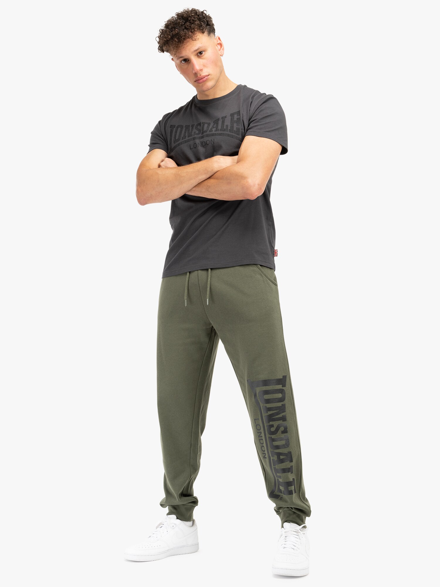 Lonsdale Herren Jogginghose normale Passform LOGO LARGE