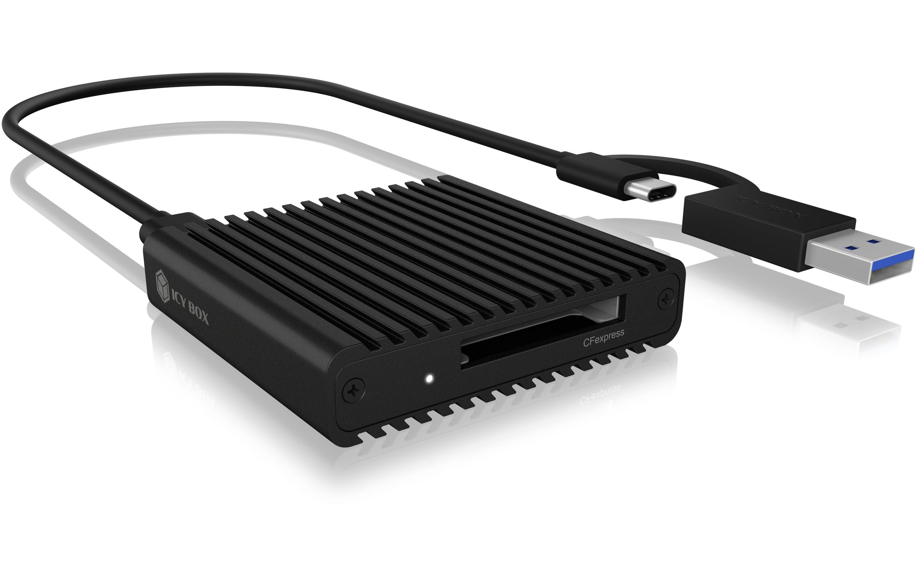 Card Reader Extern IB-CR404-C31Externer Multi-Kartenleser mit USB 3.1 Typ-C