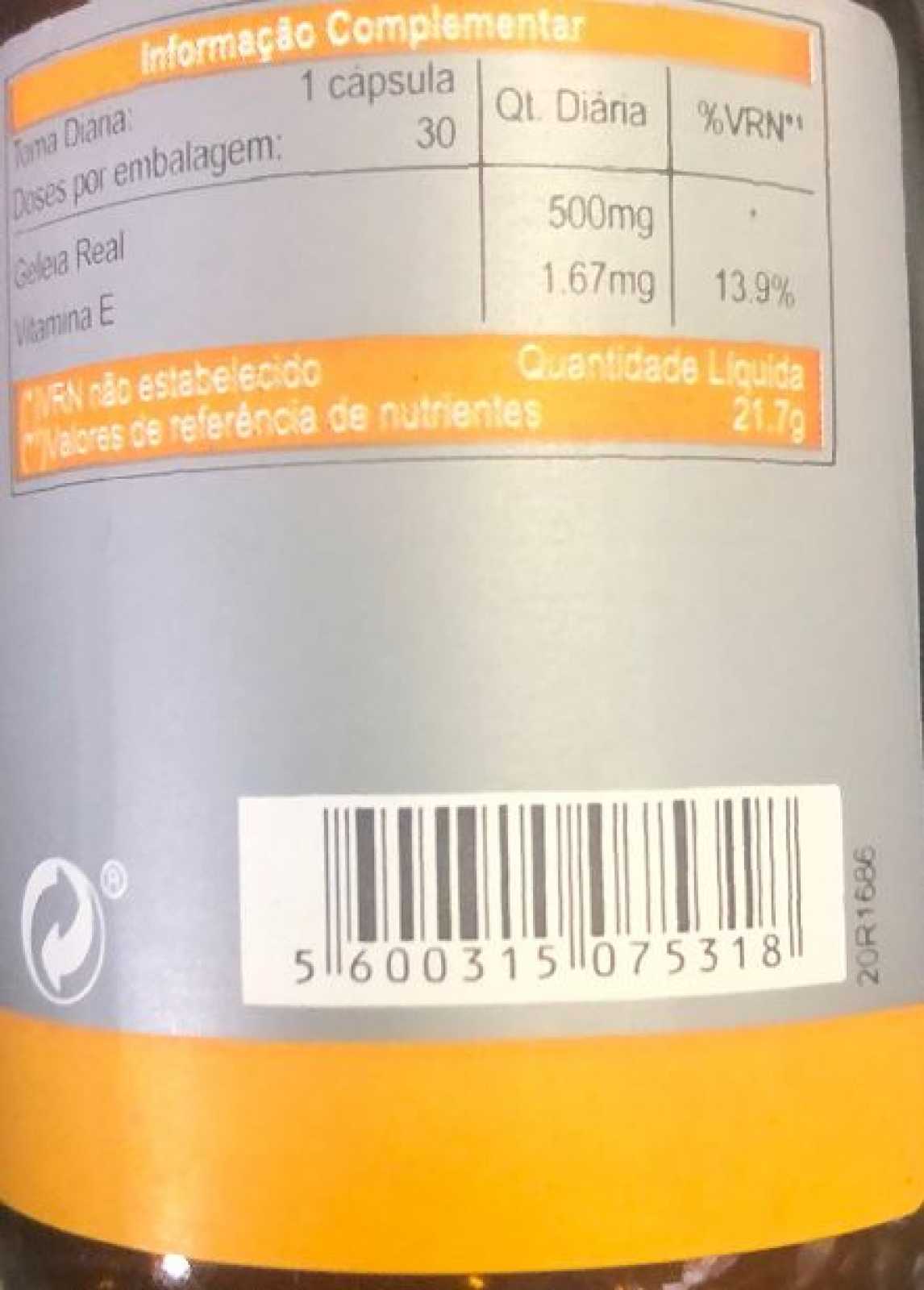 Phharmonas em Biokygen Jalea Real + Vitamina E 30 cápsulas