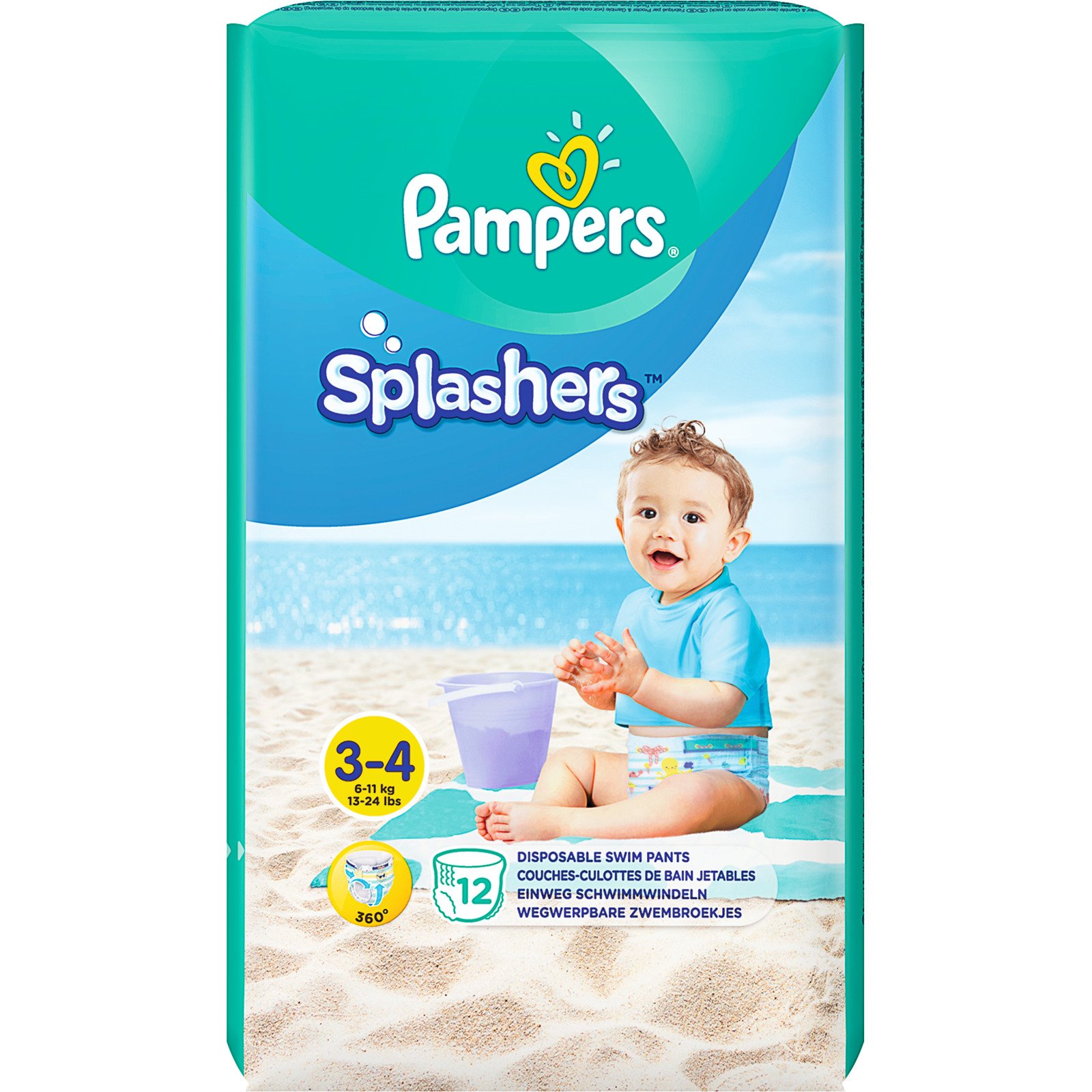 Pampers Schwimmwindeln Splashers Gr. 3-4 12 Stück
