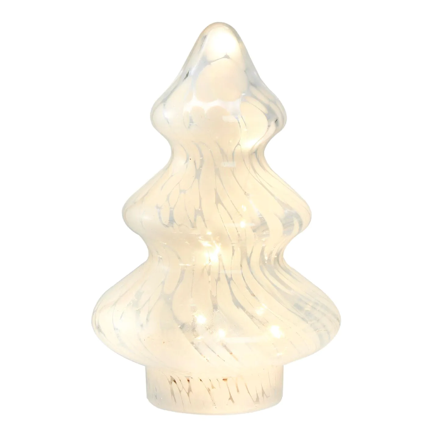 LED-Tanne Sprenkel, weiß, 20 cm