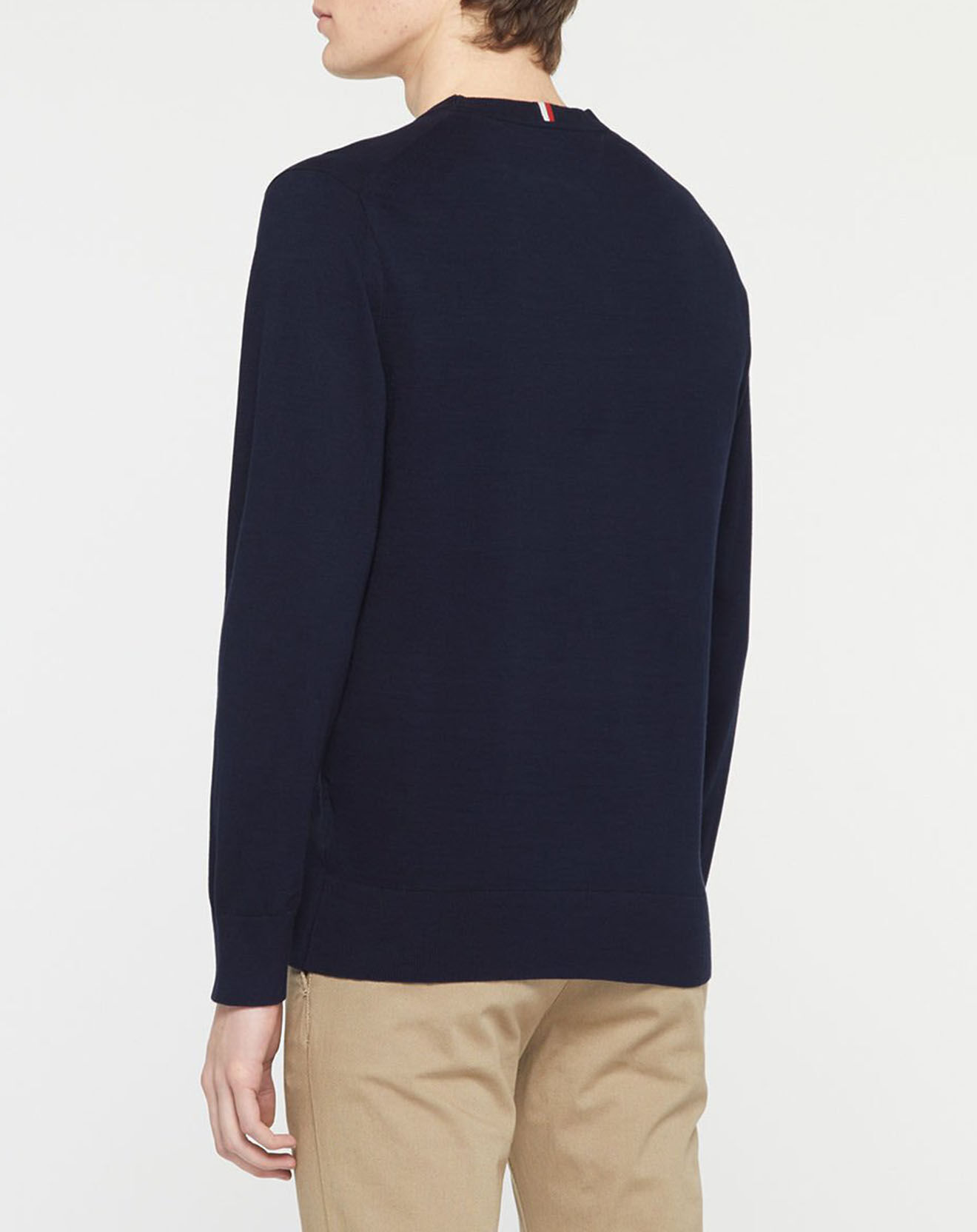 Tommy Hilfiger Pull 1985 col rond bleu marine