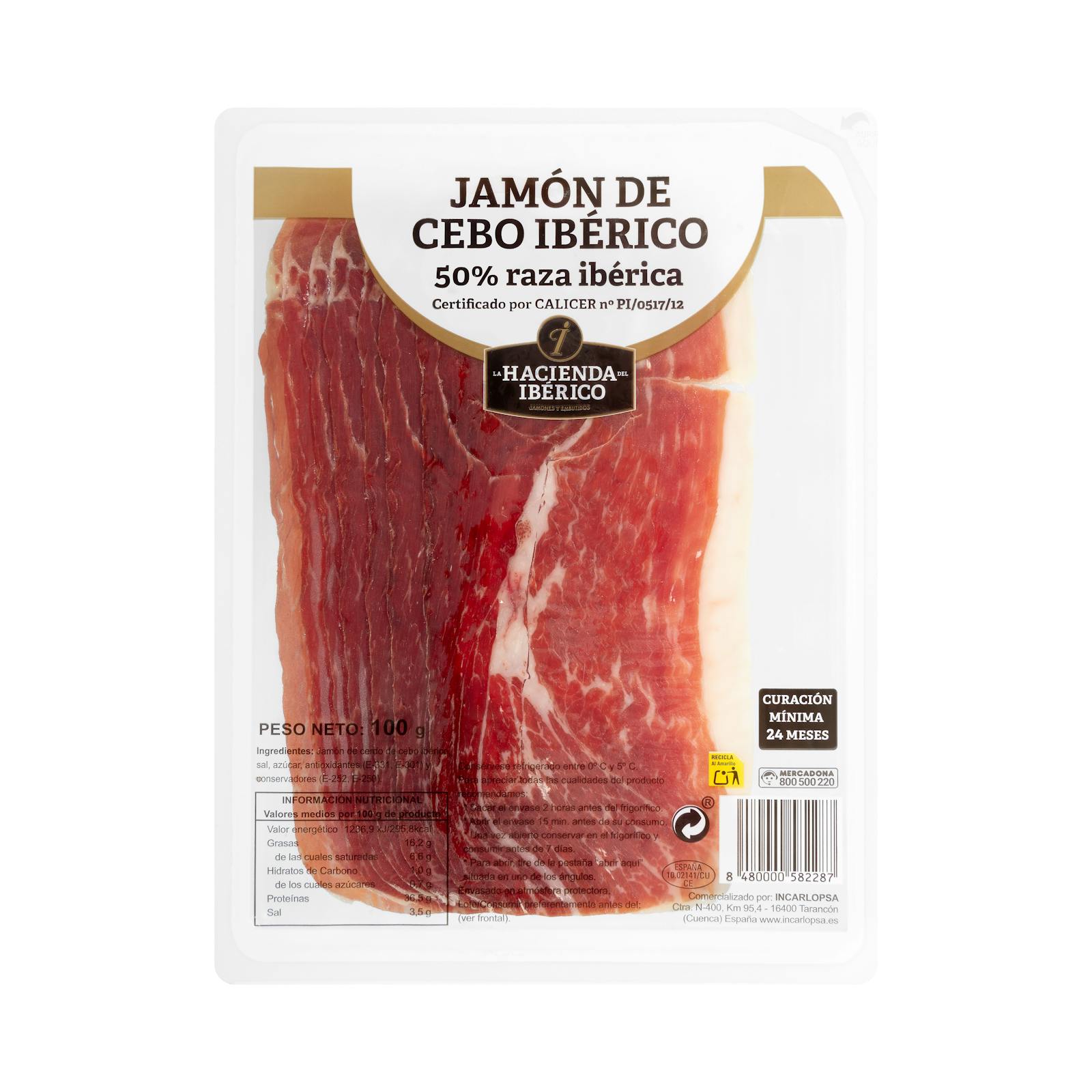Jambon ibérique de cebo 50% race ibérique La Hacienda del Ibérico