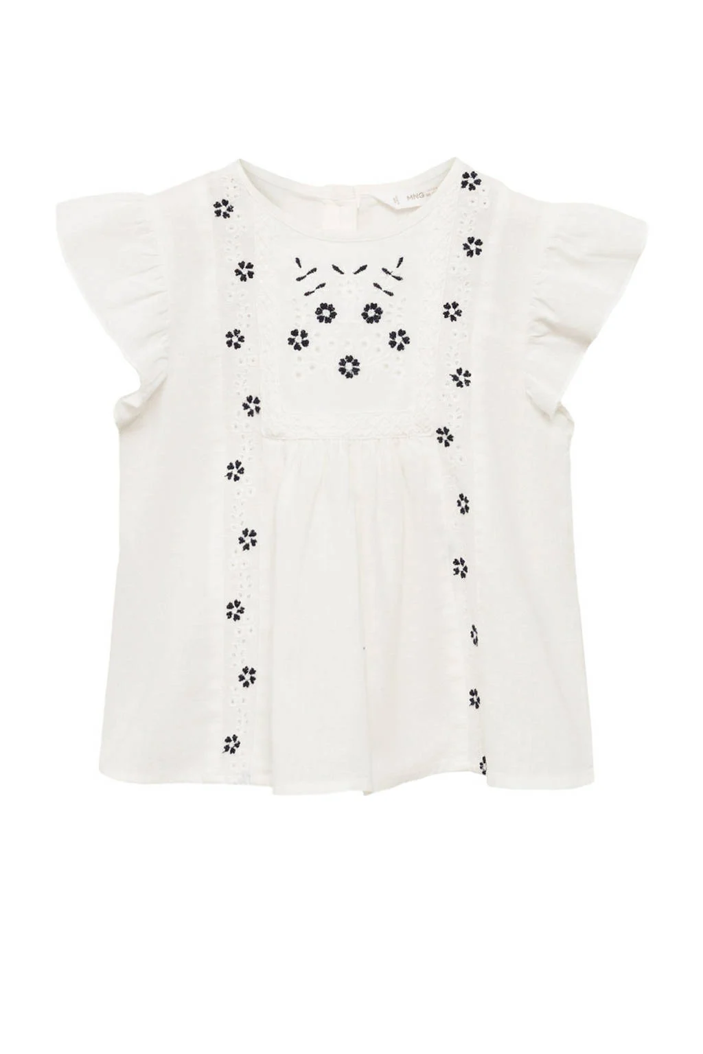Mango Kids blousetop wit broderie