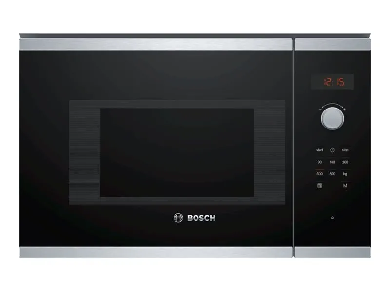Bosch Serie | 4 BFL523MS0 - Mikrobølgeovn - til indbygning - 20 liter - 800 W - rustfrit stål