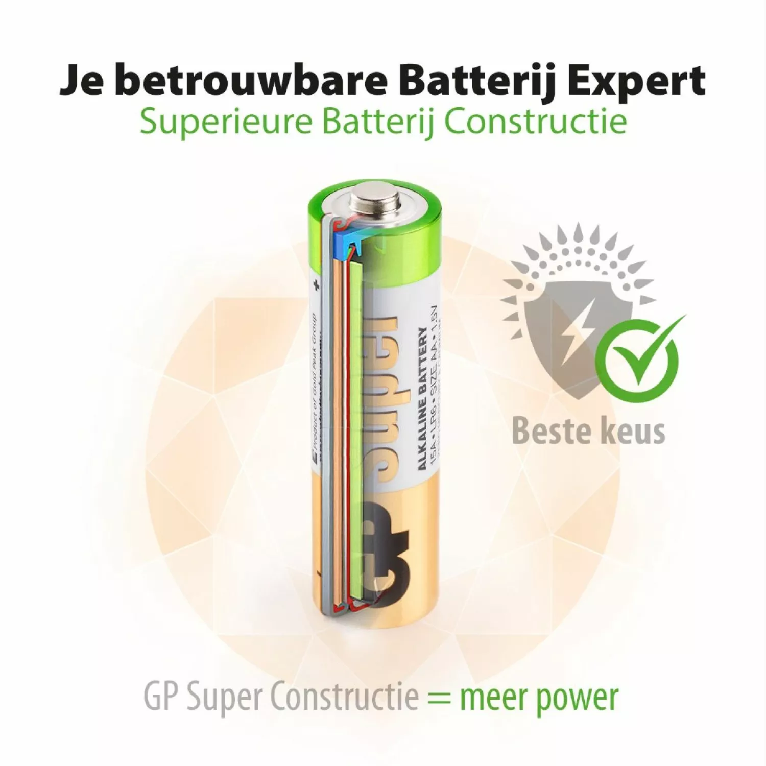 GP Alkaline Super Batterijen1,5V (40st) - AA - GPSUP15A984S40