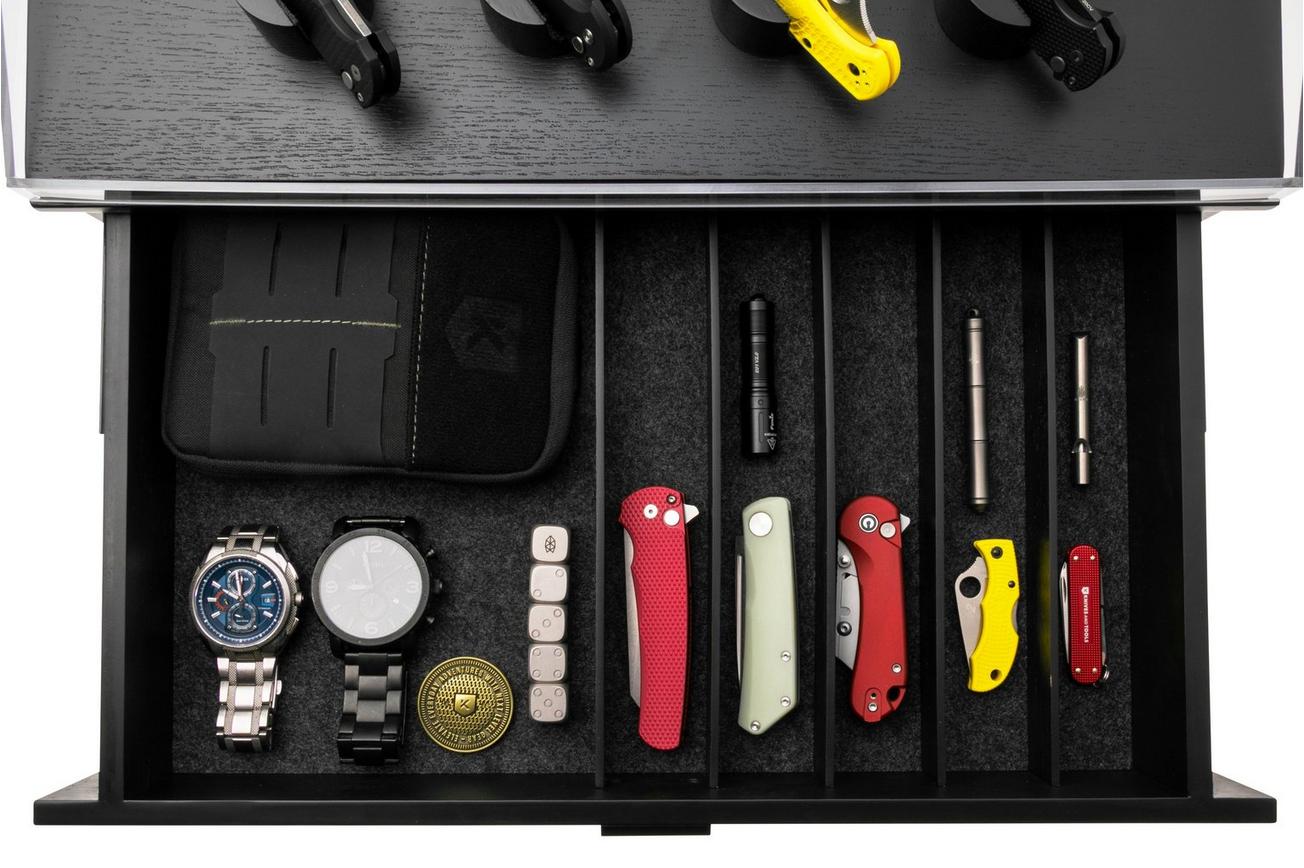 Holme & Hadfield Armada Knife Display Case AD-BK-1005-1 Black, zakmessen display 50 voor stuks