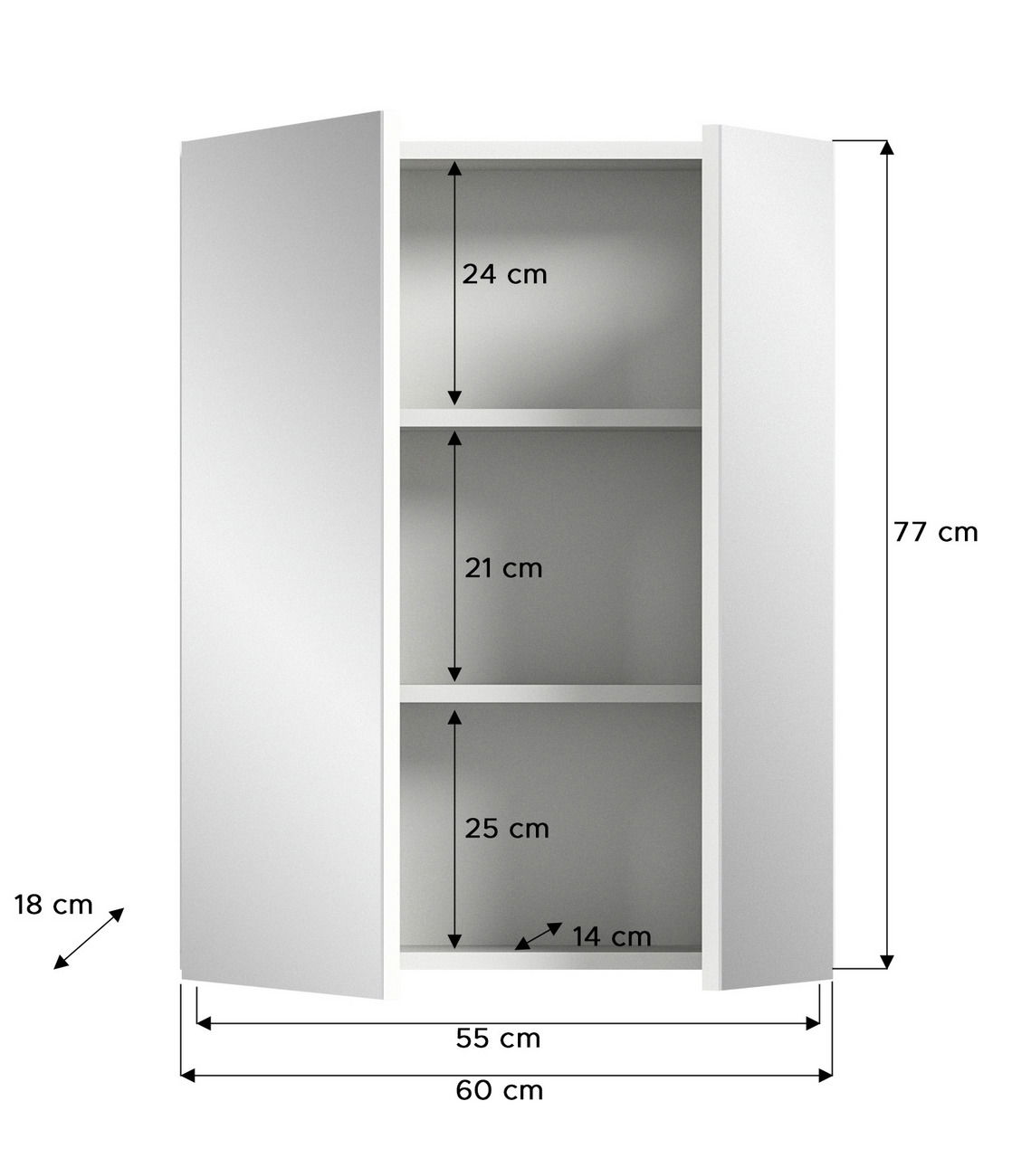 MID.YOU Spiegelschrank VIRA