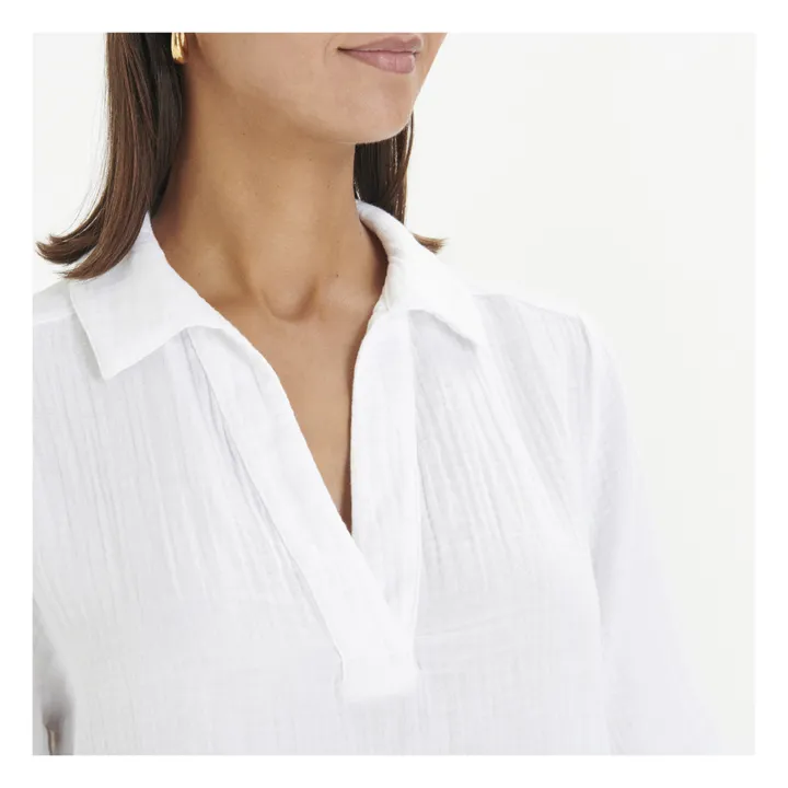 Xirena Blouse Ryder Gaze de Coton | Blanc