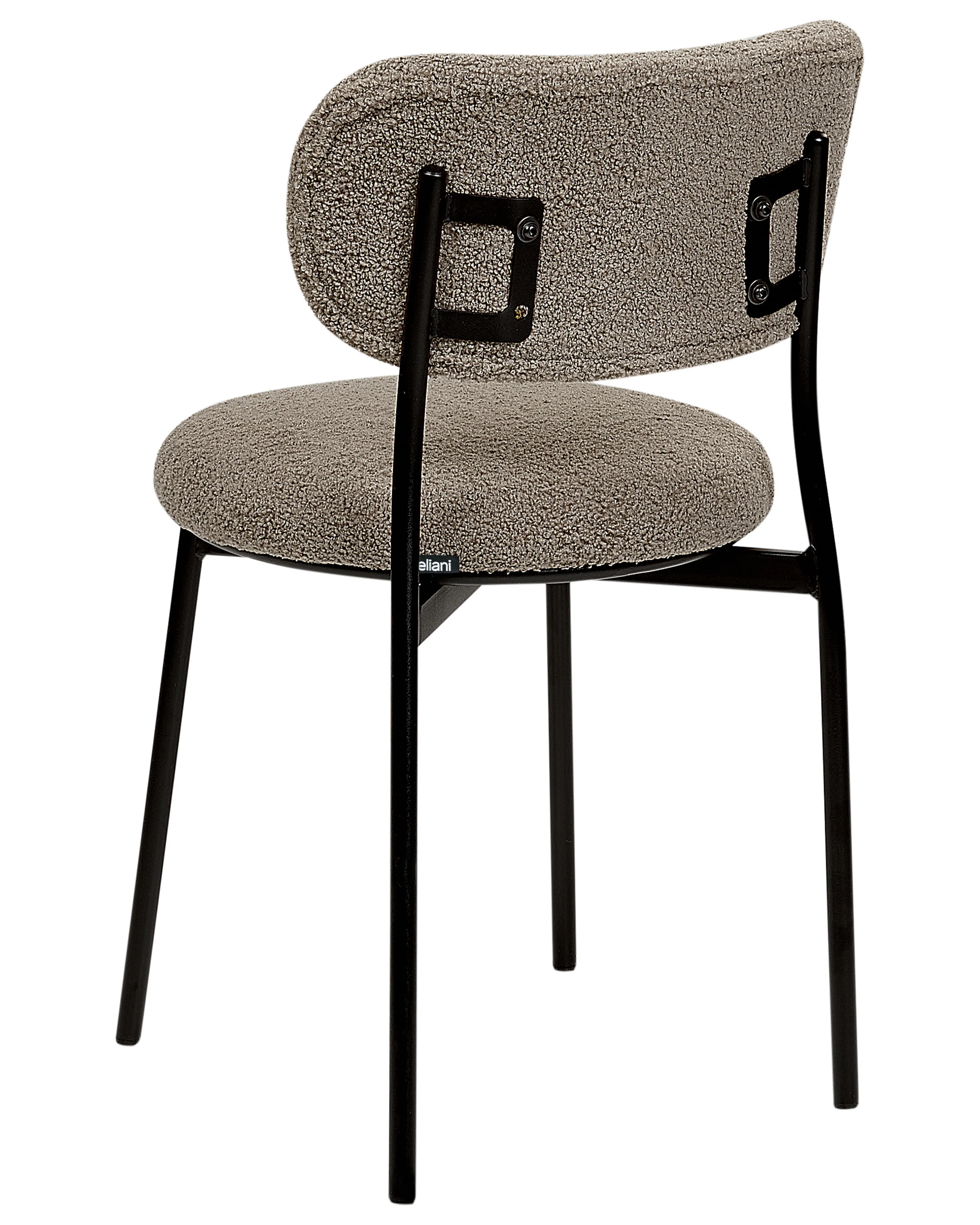 Set van 2 eetkamerstoelen CASEY Bouclé Taupe