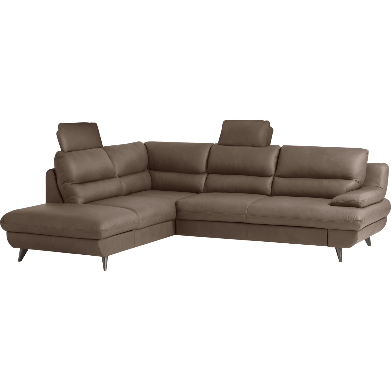 Ecksofa Pike Leder, Ottomane links cocao
