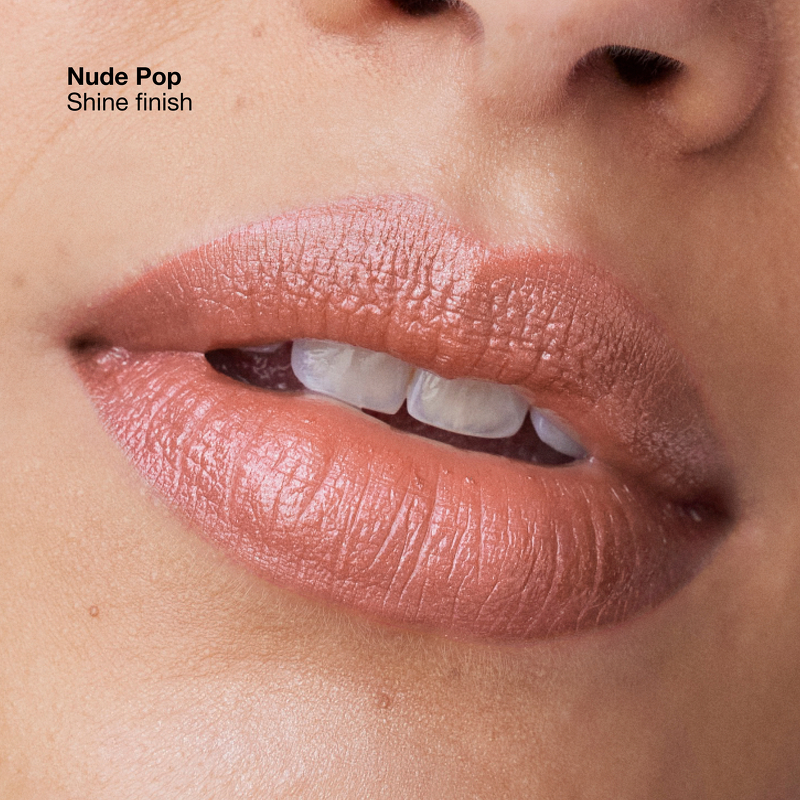 Clinique Pop Longwear Lipstick Shine 3,9 gr. - Nude Pop