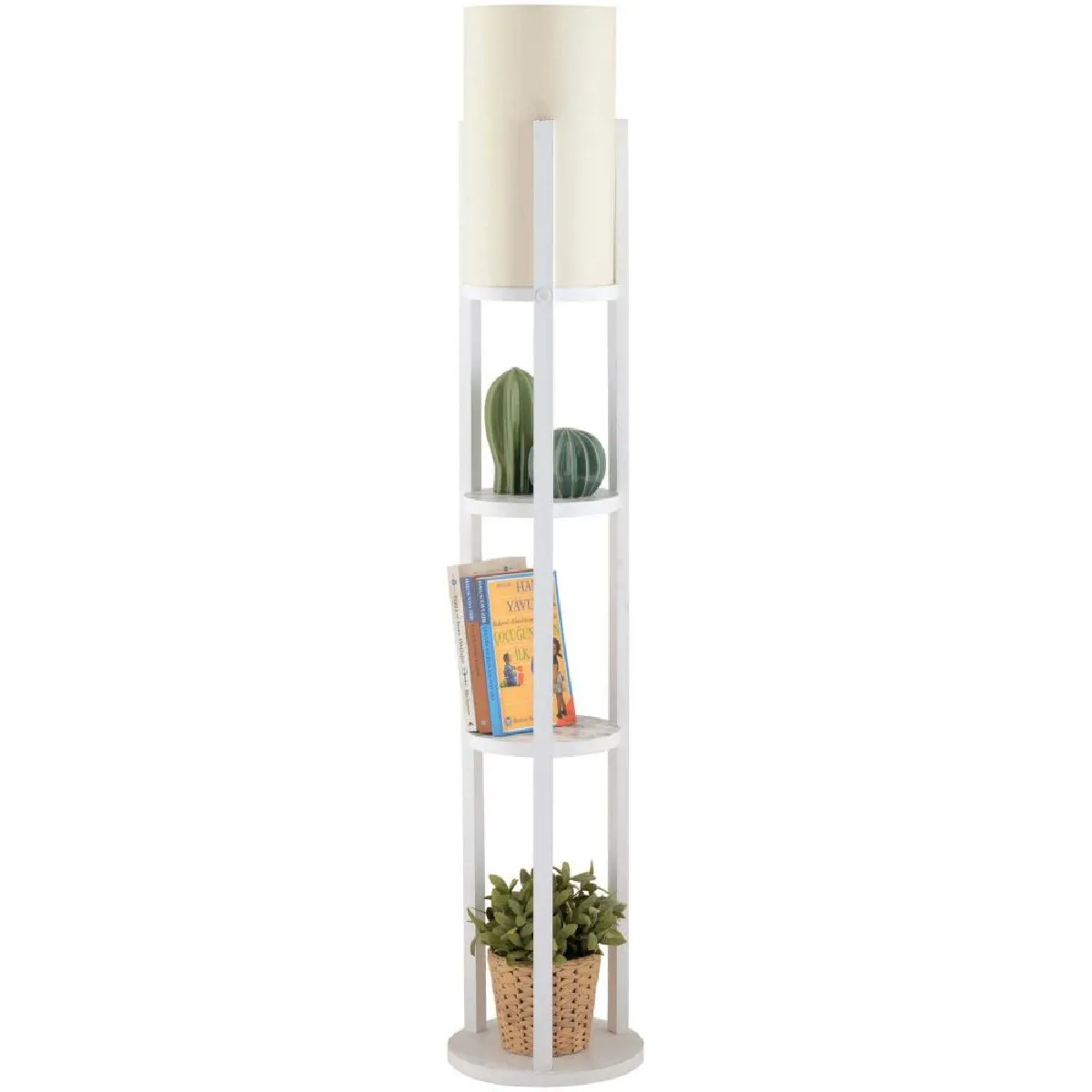Hanah Home Lampadaire Circle - Nora Blanc