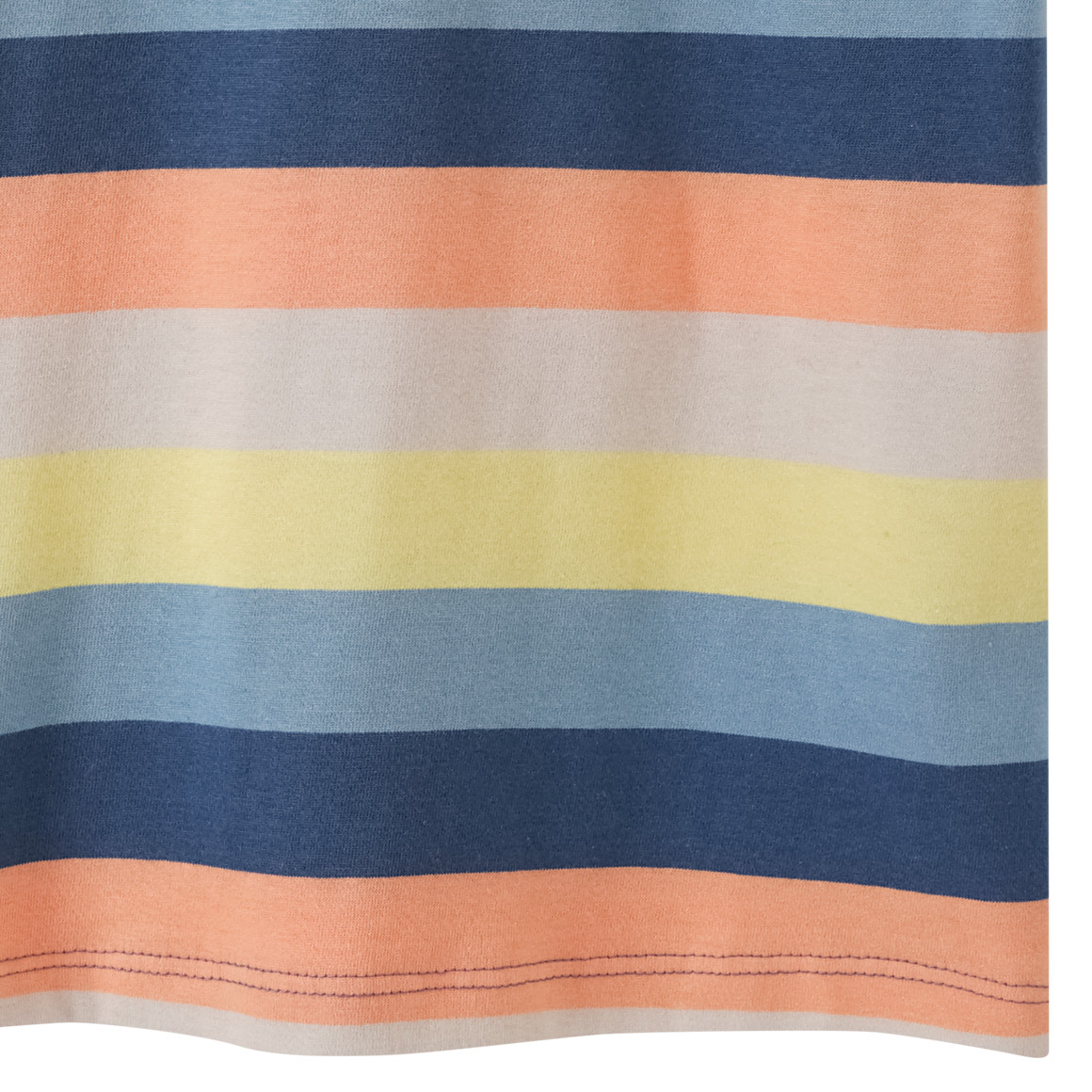 Topolino Jungen T-Shirt mit bunten Blockstreifen dunkelblau / hellorange / gelb