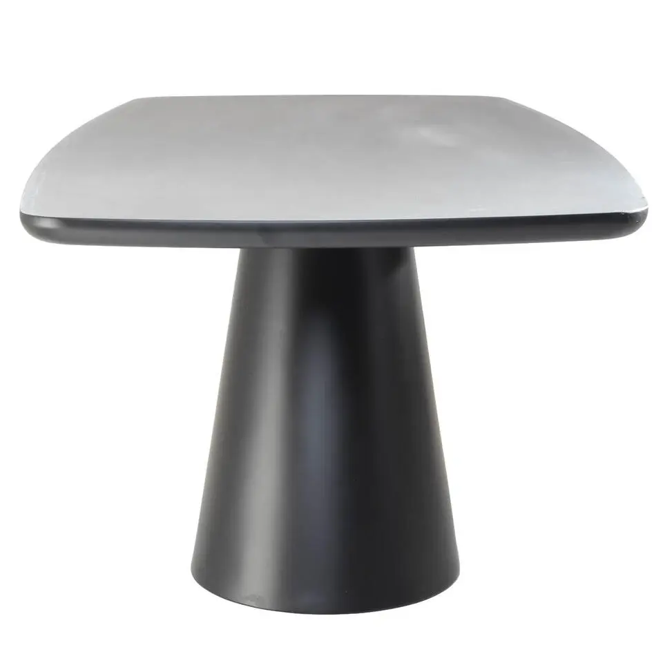 Eettafel Deens Ovaal - Zwart Hout - 200x100x76cm - Moya