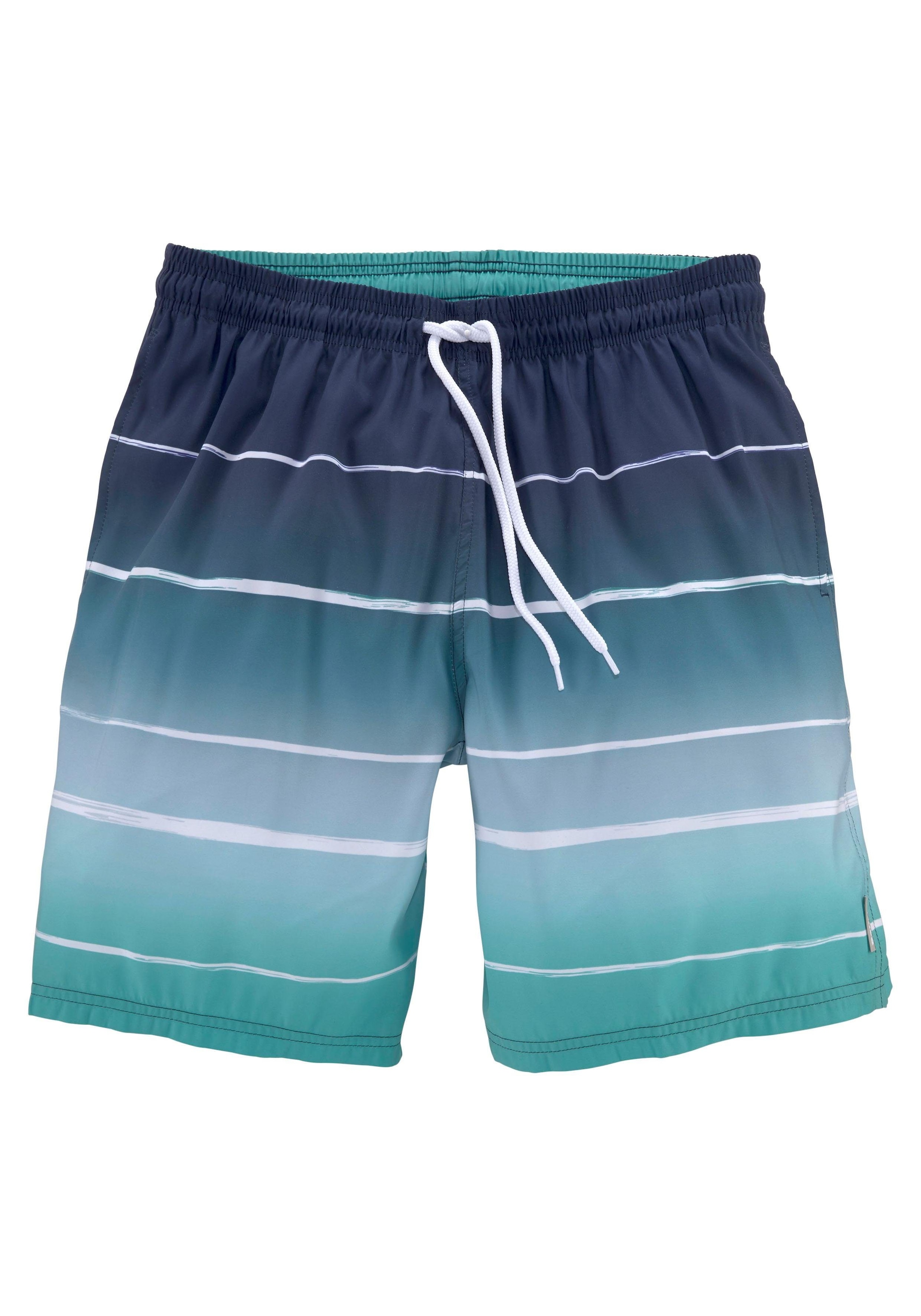 Bench. Badeshorts »Sunset« mit trendigem Streifenverlauf