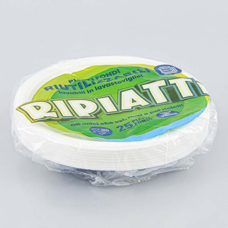 25 assiettes creuses réutilisables
