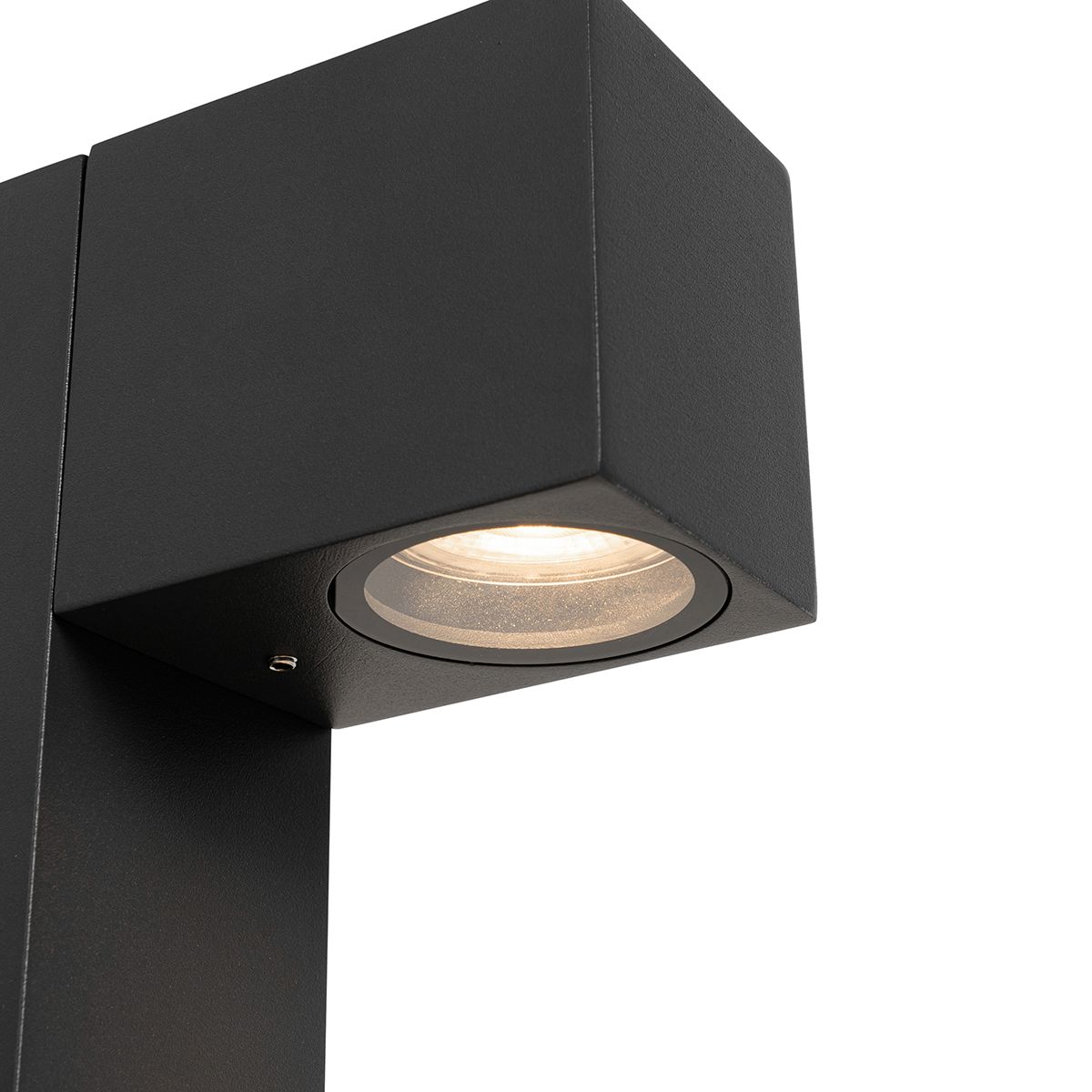 Industriële staande buitenlamp donkergrijs 30 cm IP44 - Baleno