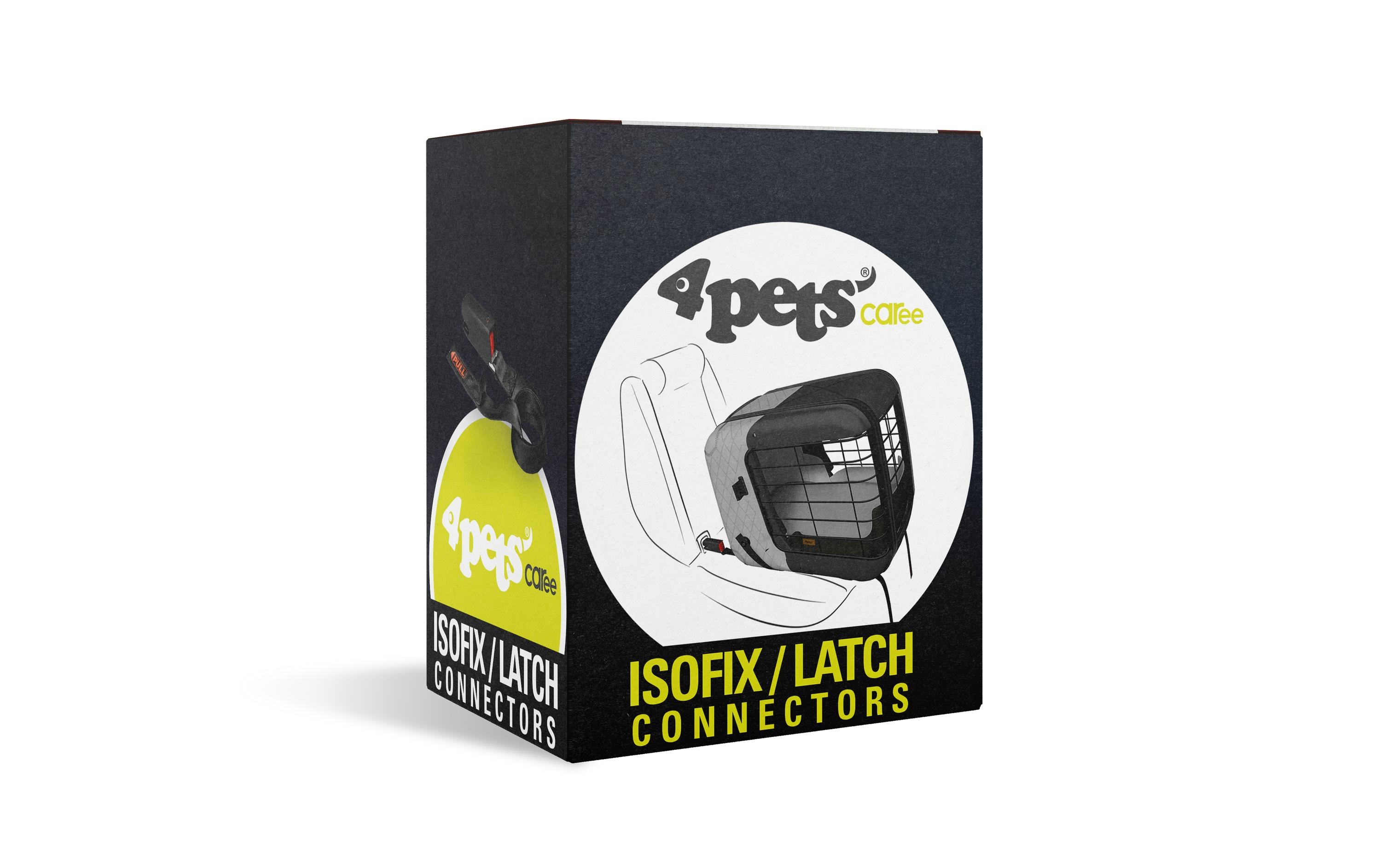 ISOFIX Connector SetBefestigung für 4Pets Caree Transportbox