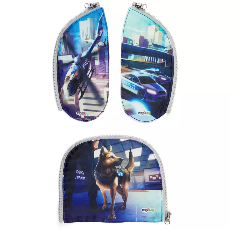 Ergobag Zubehör Pack  Cubo light Zippies - Zip-Set 3tlg. Polizei
