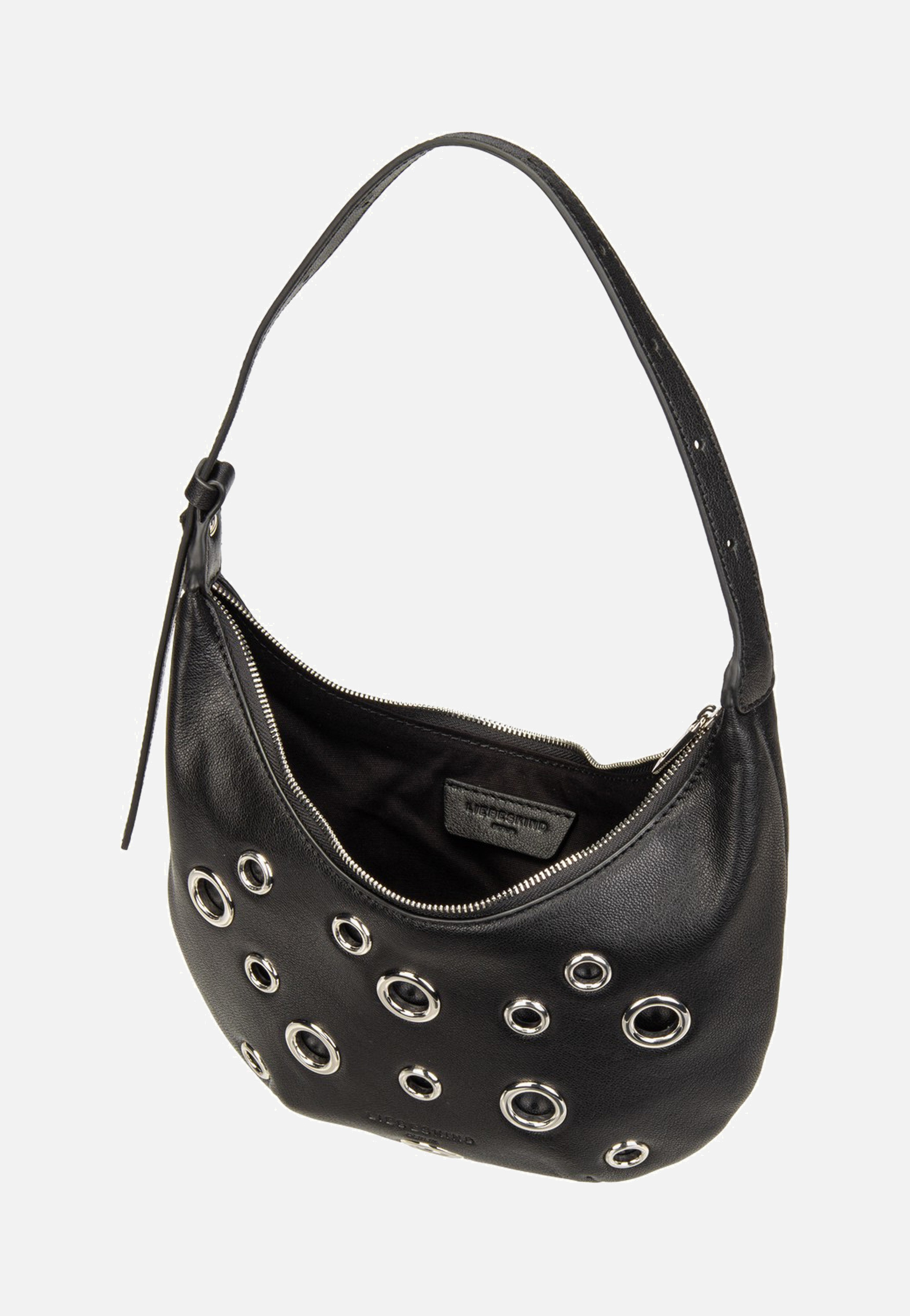 Ryker Eylets Hobo XS Vintage Goat Black - Hobo Bag