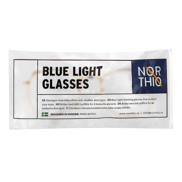 Northio, Anti Blue Light Briller - Katt - Gull