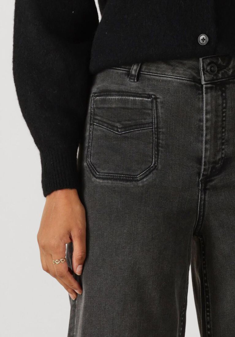 donkergrijze mos mosh wide jeans mmcolette deluxe jeans
