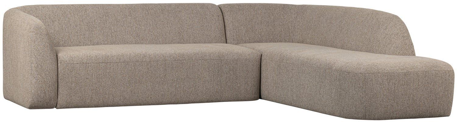 WOOOD   Sloping Natural Melange Hoekbank