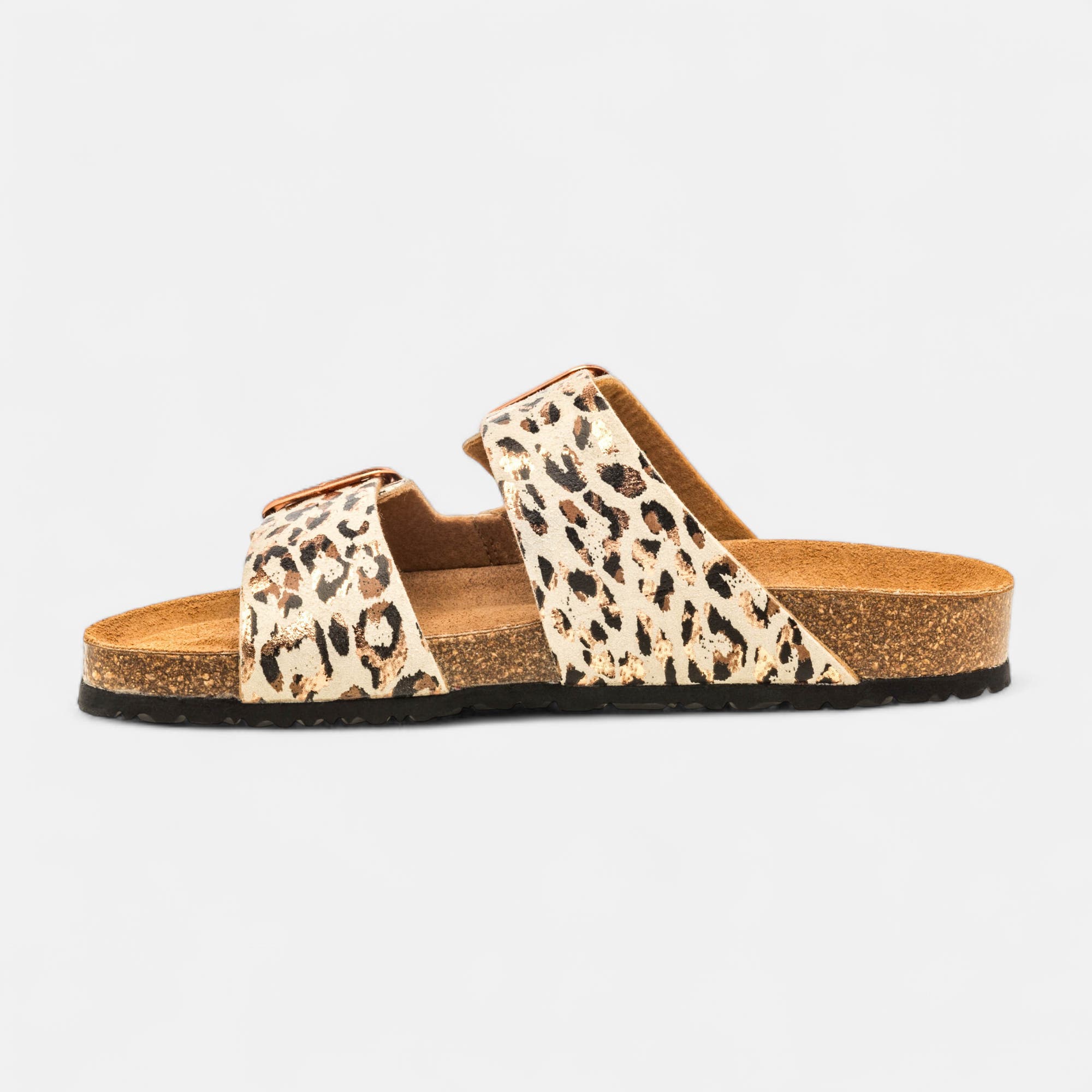Mules semelle liège Femme beige