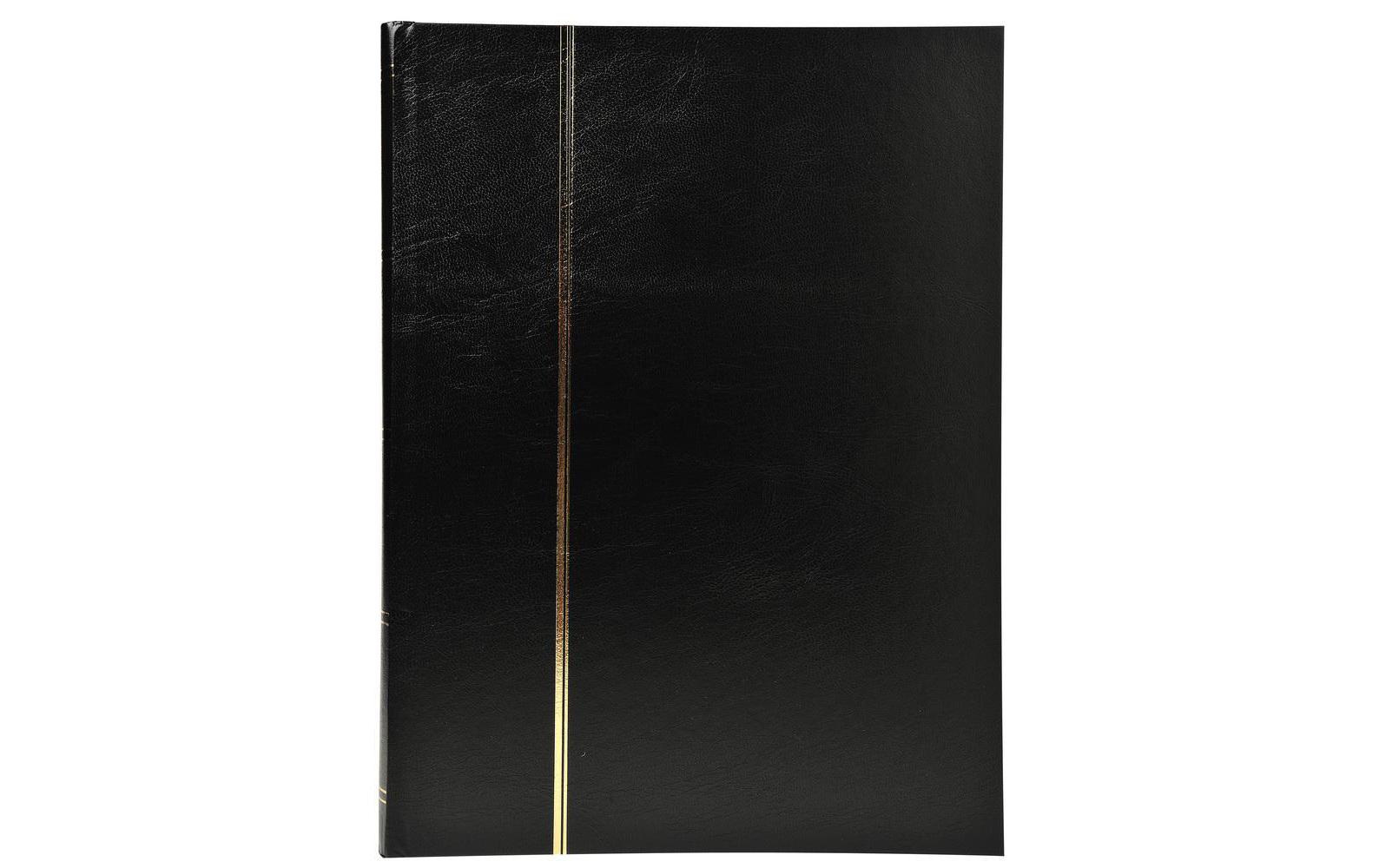Sammelalbum Briefmarken, 22.5 x 30.5 cm, 48 Seiten, SchwarzAlbum zum Sammeln