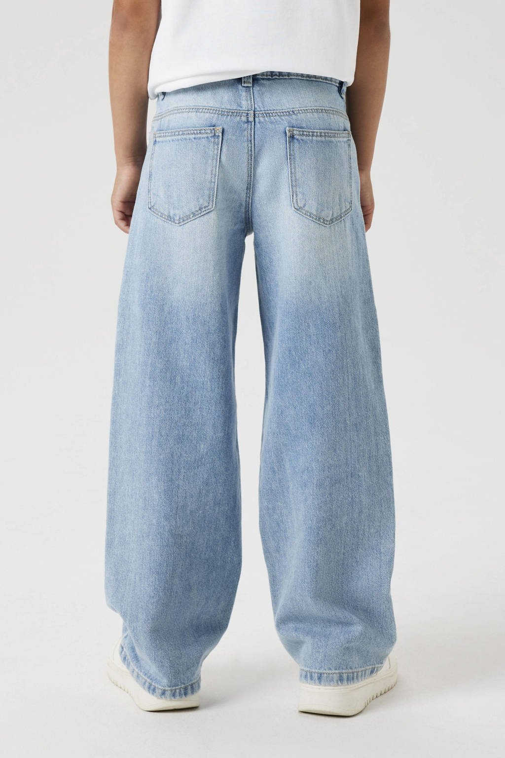 NAME IT wide leg jeans light blue bleached