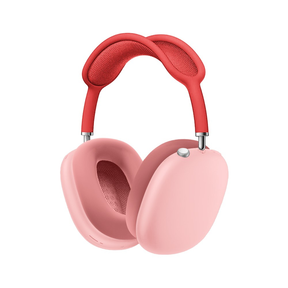 (5-tlg.Set) AirPods Max Silikon Hülle Schutz Abdeckung - Rosa