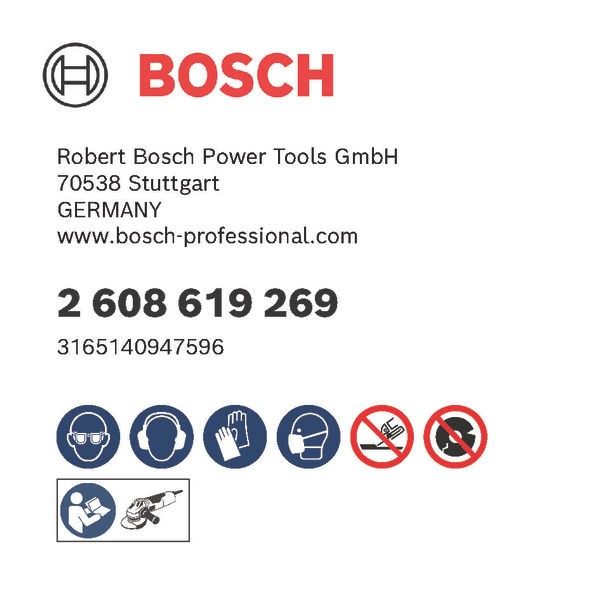 Bosch 2608619269 Schijf PRO X-LOCK Multi-mat. 125x1