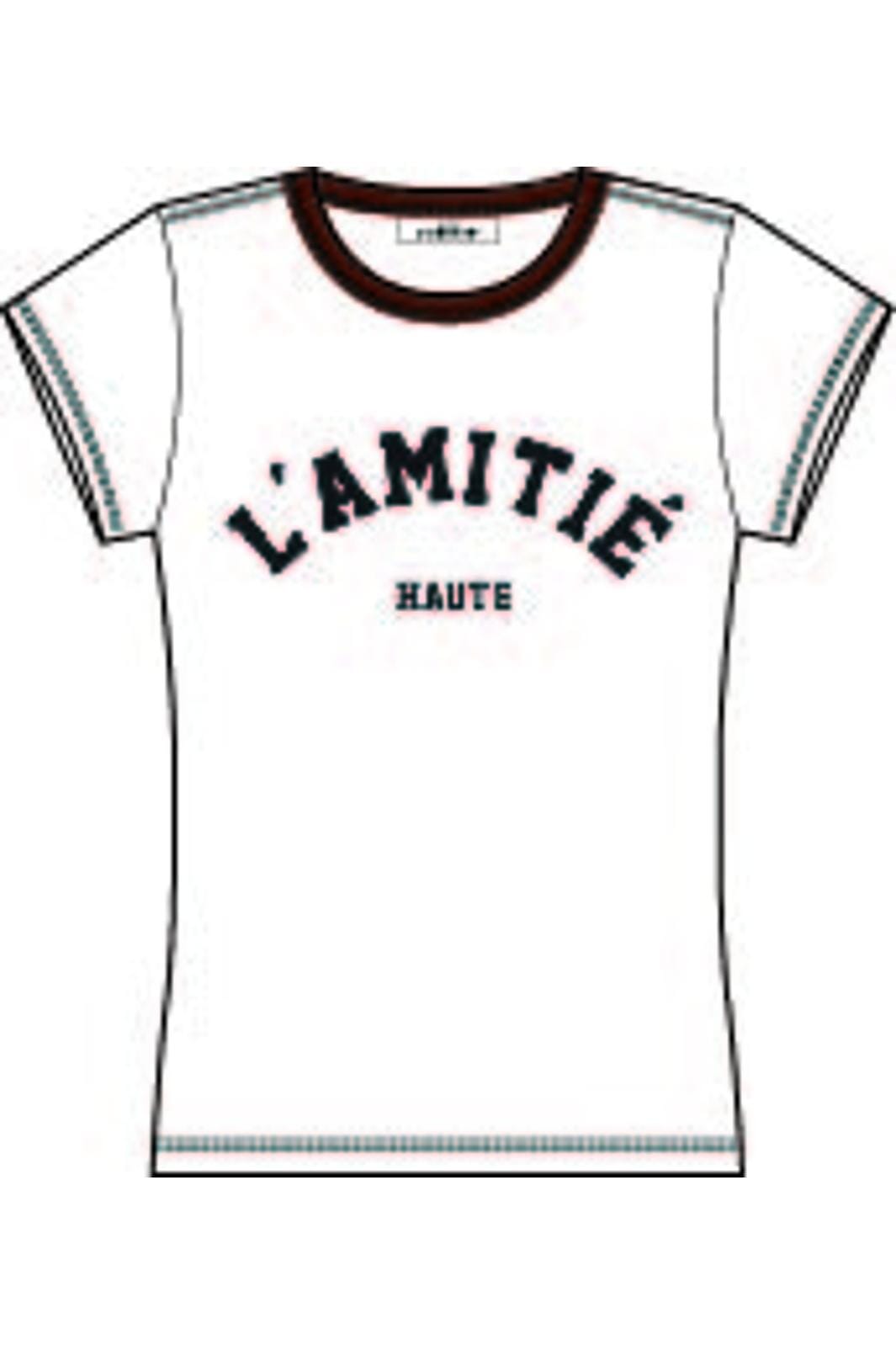 Haute L'Amitié Neckline Logo Tee HL10006