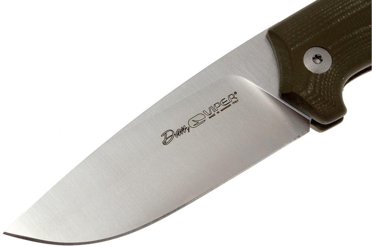 Viper Dan 1 5928GGR Green G10 N690, drop-point