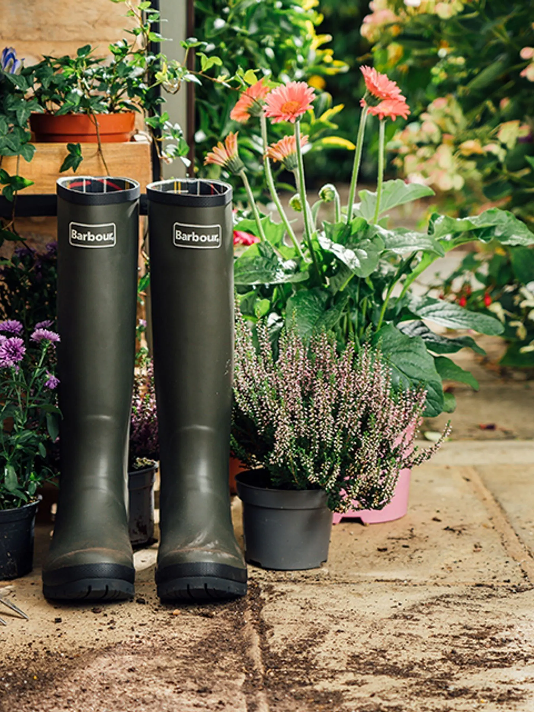 Groen - BarbourAbbey regenlaarzen ®