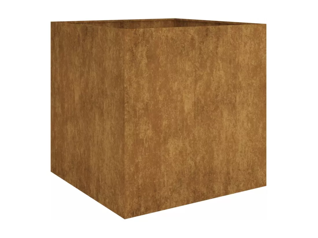 Jardinière 80x80x80 cm acier corten