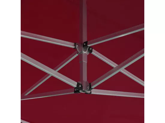 Tente de réception pliable Aluminium 4,5x3 m Bordeaux